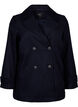 Manteau court &agrave; boutonnage crois&eacute;, Bleu, Packshot image number 0