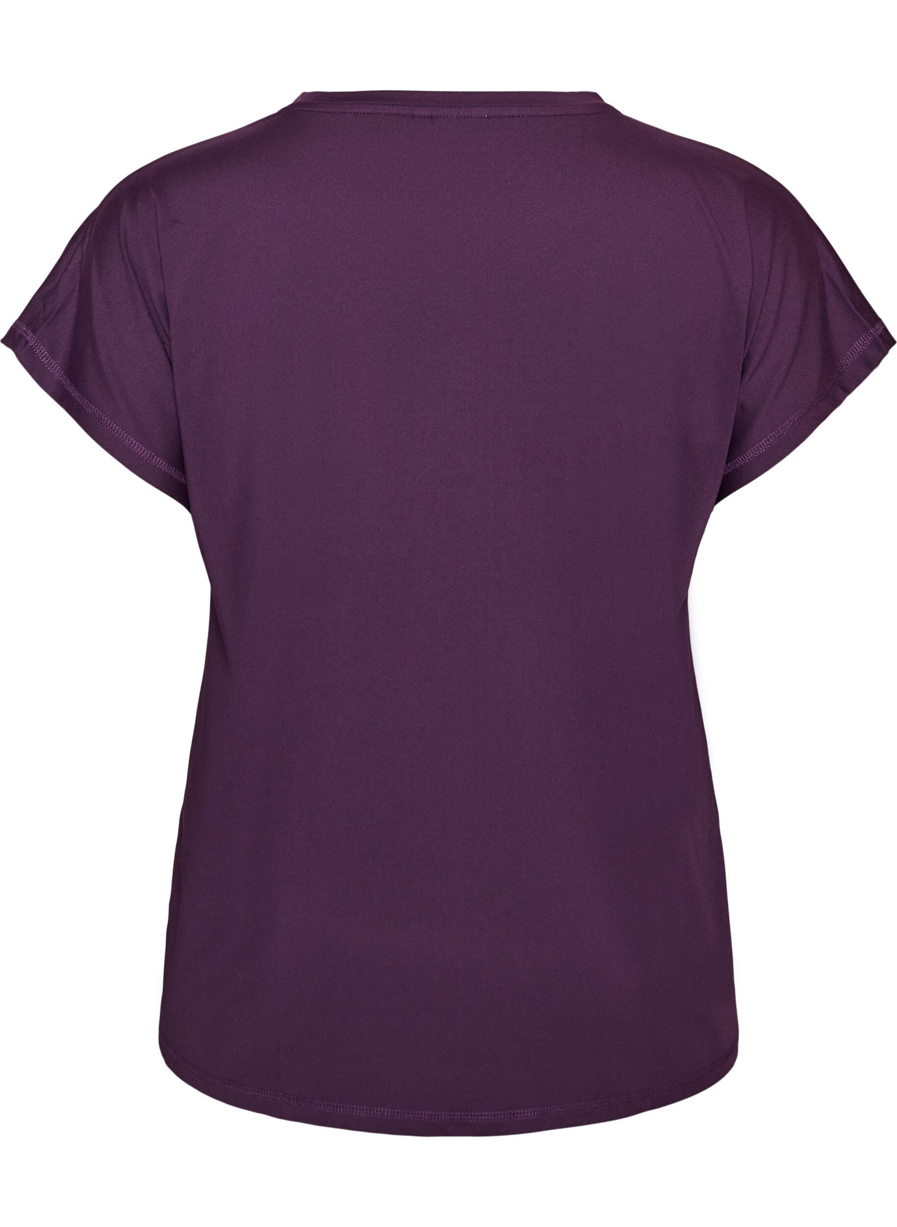 ZizziT-shirt de sport couleur unie, Violet, Packshot image number 1