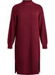 Robe longue en maille avec col montant, Bordeaux, Packshot image number 0