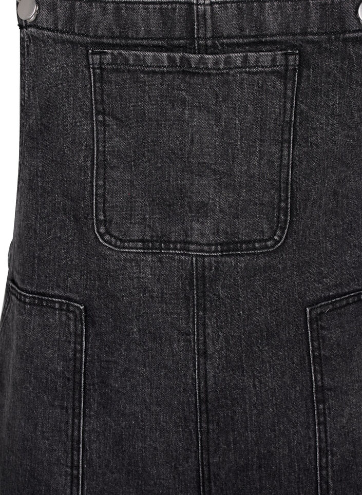 Salopettes en denim, Dark Grey Denim, Packshot image number 2