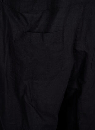 Salopettes en lin mélangé, Black, Packshot image number 4
