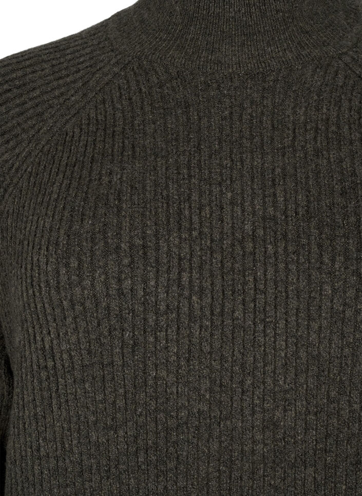 Robe en maille à col montant et manches longues, Sea Turtle Mel., Packshot image number 2