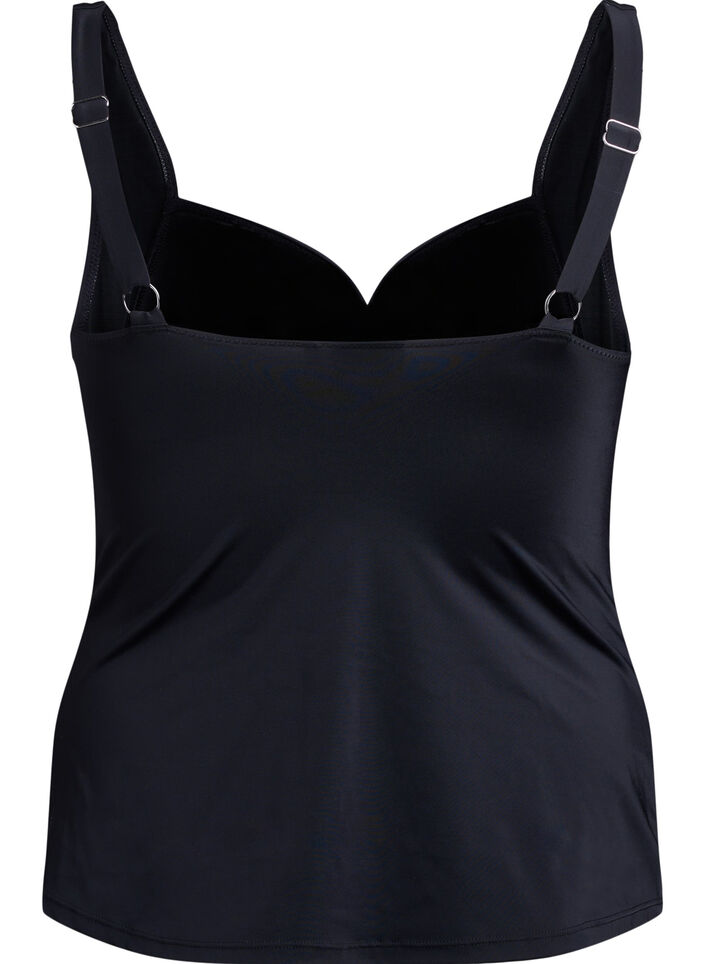 Tankini drap&eacute;, Noir, Packshot image number 1