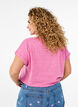 T-shirt mélangé à manches courtes, Rose, Model image number 2