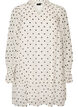 Robe en viscose avec volants et manches transparentes, Blanc, Packshot image number 0