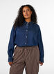Chemise en jean en lyocell avec boutons-pression, Bleu, Model image number 0