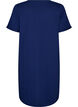 Chemise de nuit &agrave; manches courtes en coton biologique, Bleu, Packshot image number 1