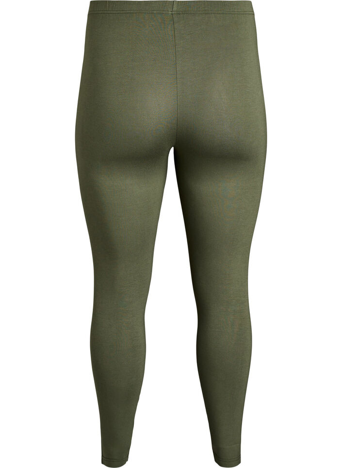 Leggings basiques en viscose, Vert, Packshot image number 1