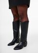 Botte haute avec tige amovible, Noir, Model image number 0