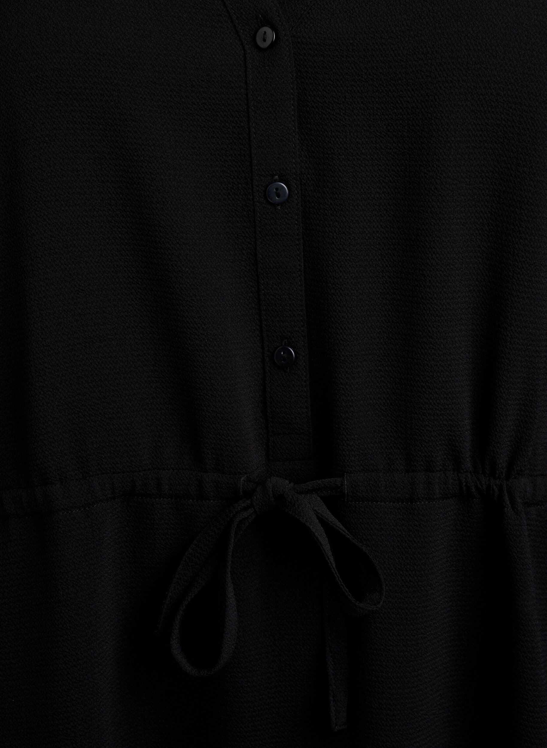 Zizzi Robe mi-longue avec ceinture &agrave; nouer, Noir, Packshot image number 2