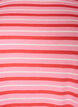 T-shirt long oversize ray&eacute; en coton bio, Rose, Packshot image number 2