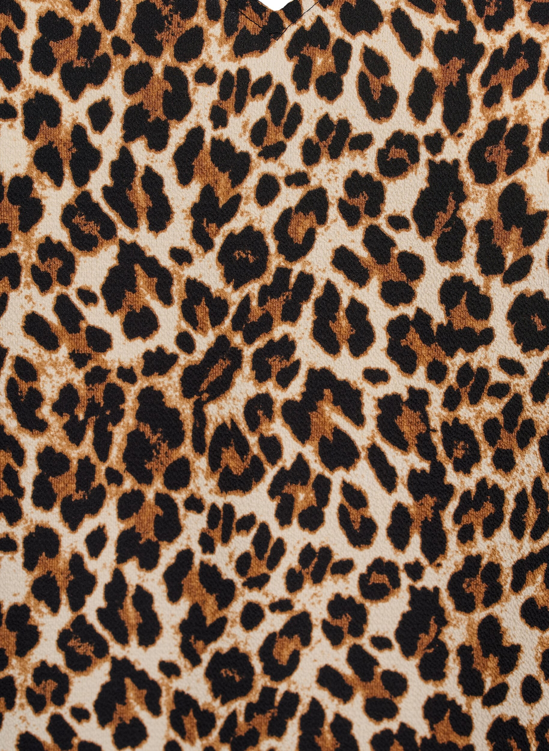 Zizzi Haut imprim&eacute; avec col en V, Vert, Packshot image number 2