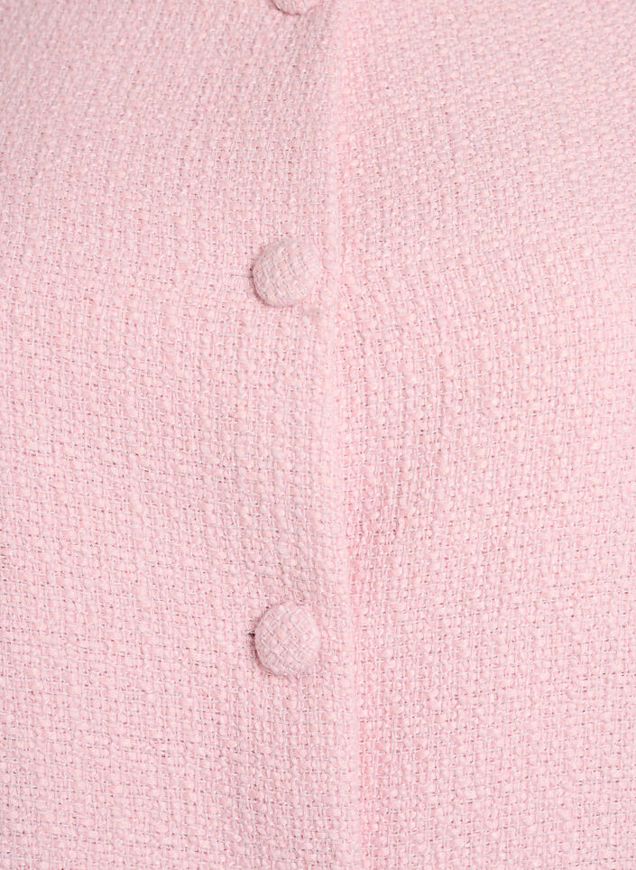 Veste boucl&eacute;e avec volants, Rose, Packshot image number 2