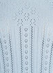 Top en maille avec broderie eyelet et manches 3/4, Bleu Clair, Packshot image number 2