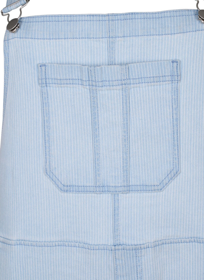  Salopette en jean ray&eacute;e, Bleu Clair, Packshot image number 2