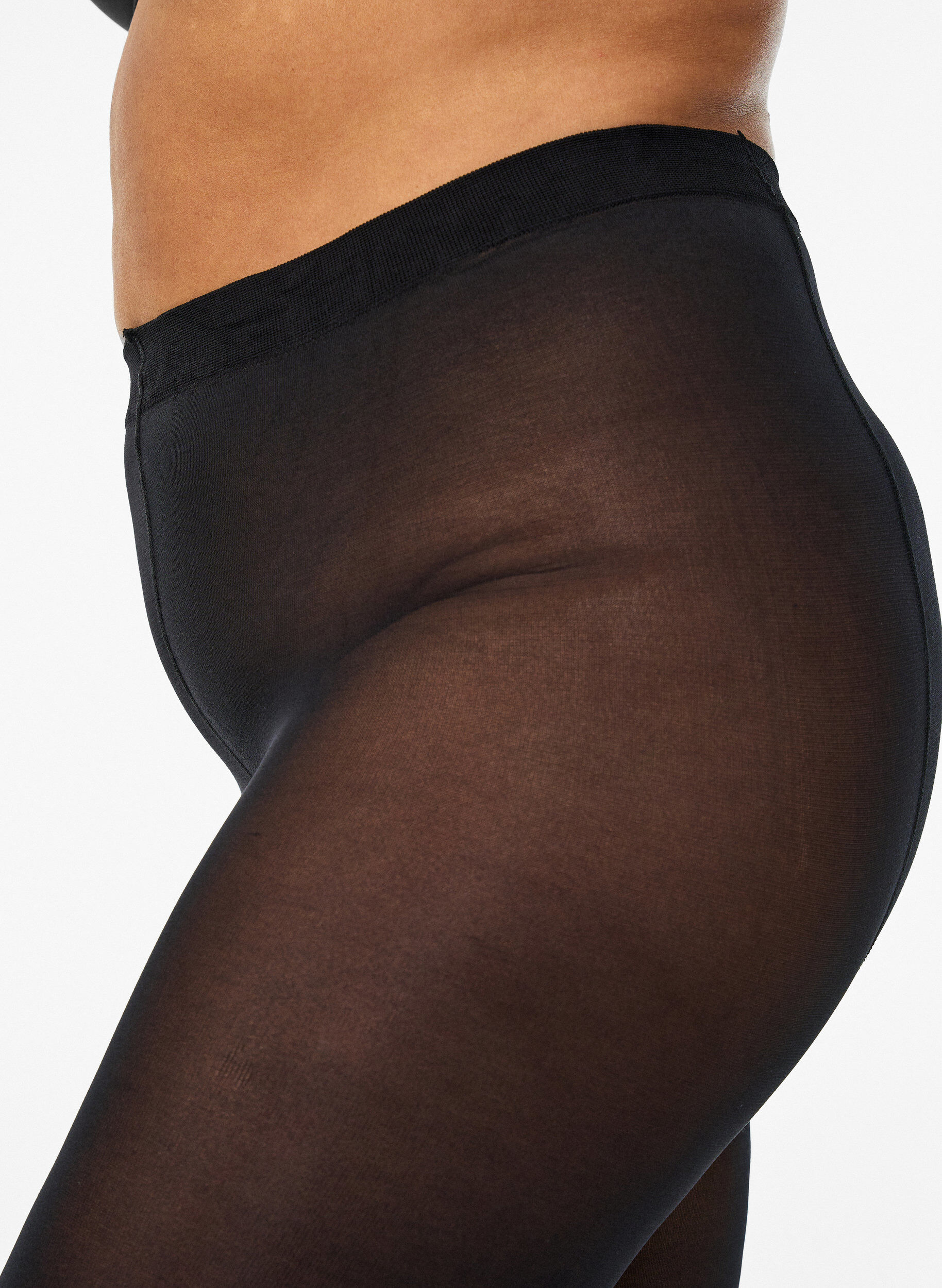 Zizzi Lot de 2 collants en 100 deniers, Noir, Model image number 2