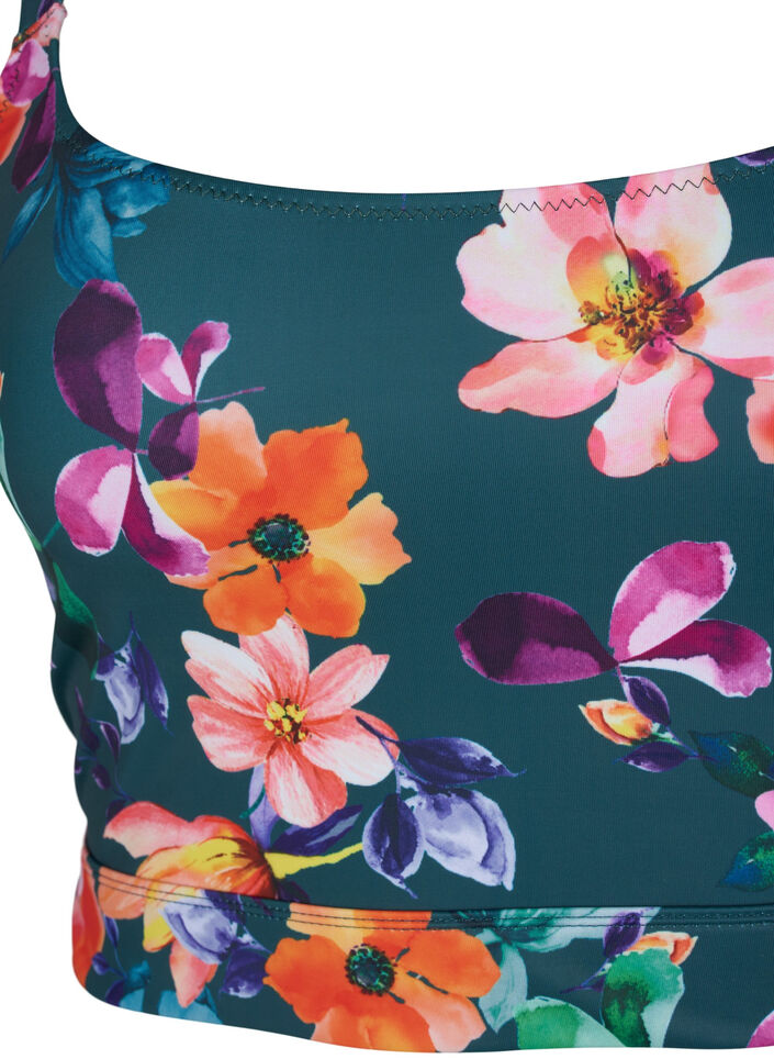 Haut de bikini imprimé avec bretelles réglables, Meave Print, Packshot image number 2