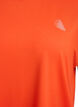 T-shirt de sport couleur unie, Orange, Packshot image number 2