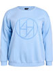 Sweatshirt avec logo en tissu &eacute;ponge, Bleu Clair, Packshot image number 0