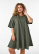 Robe courte ample avec ourlet &agrave; volants, Vert, Model image number 0