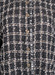 Gilet &agrave; carreaux avec boutons d&eacute;coratifs, Noir, Packshot image number 2