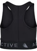 Soutien-gorge de sport avec impression de texte, Black, Packshot image number 1