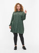 Chemise longue imprimée en viscose, Green AOP, Model image number 2