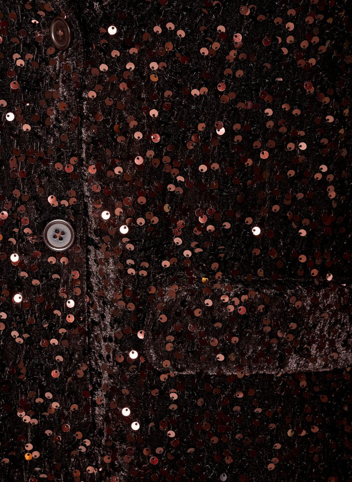 Blazer &agrave; paillettes, Marron, Packshot image number 2