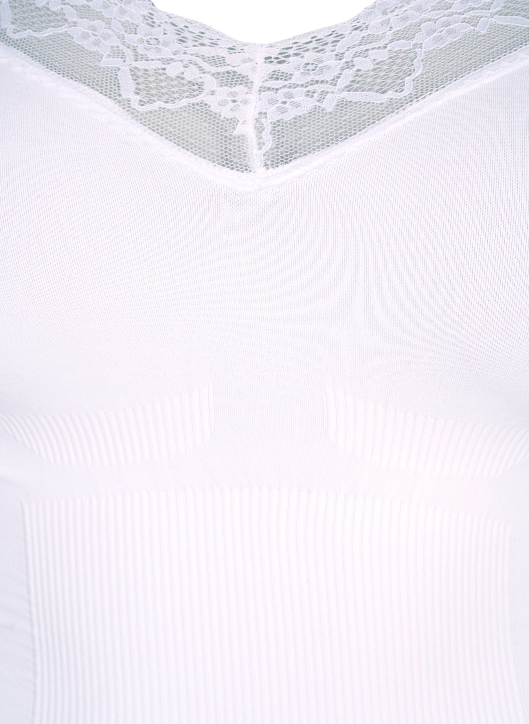 Zizzi Lingerie sculptante, collants avec lacets, Blanc, Packshot image number 2