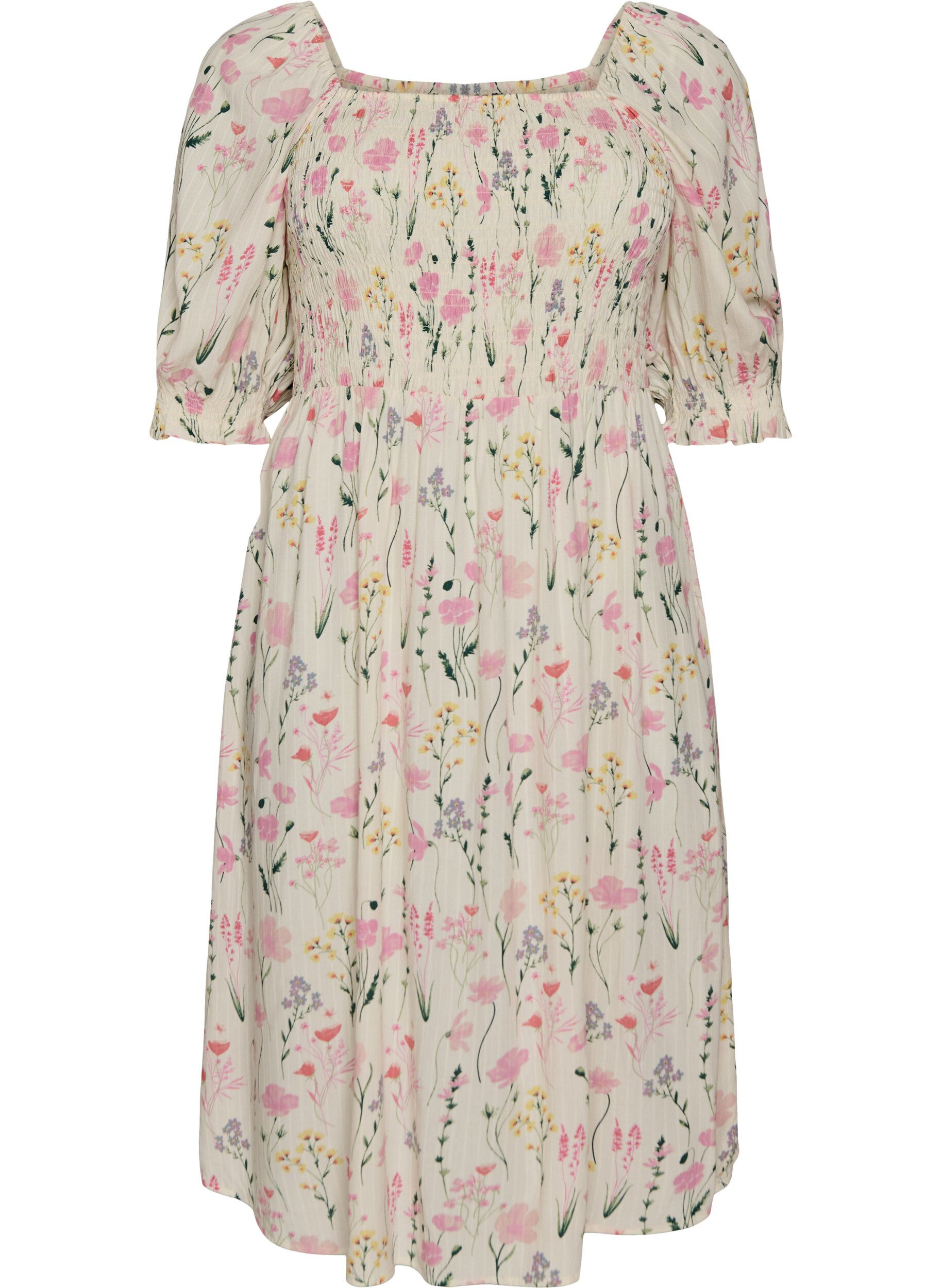 Robe d'&eacute;t&eacute; florale en viscose