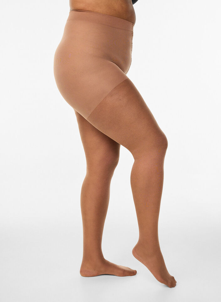 Collants brillants effet bronz&eacute; 30&nbsp;deniers, Beige, Packshot image number 0