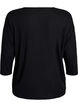 Blouse en jersey avec manches 3/4, Noir, Packshot image number 1