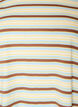 T-shirt &agrave; rayures en coton bio, Marron, Packshot image number 2