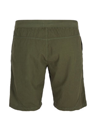 Short en coton ample avec poches, Ivy Green, Packshot image number 1