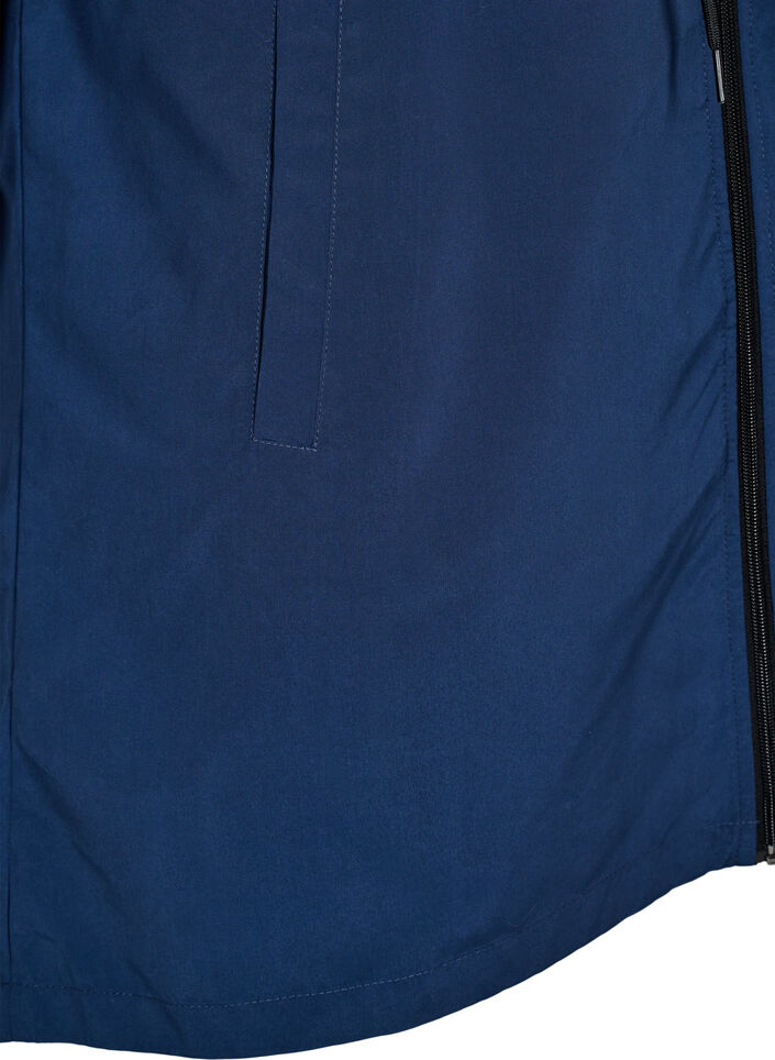 FLASH - Parka hydrofuge à capuche, Bleu, Packshot image number 3