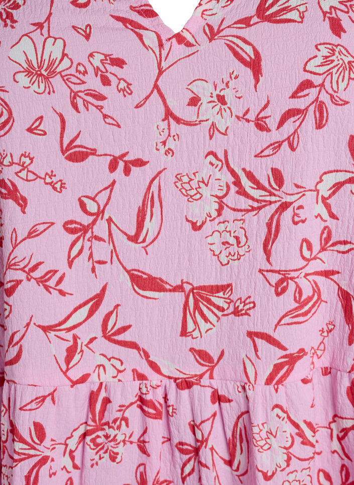 Robe courte coupe &eacute;vas&eacute;e, Violet, Packshot image number 2