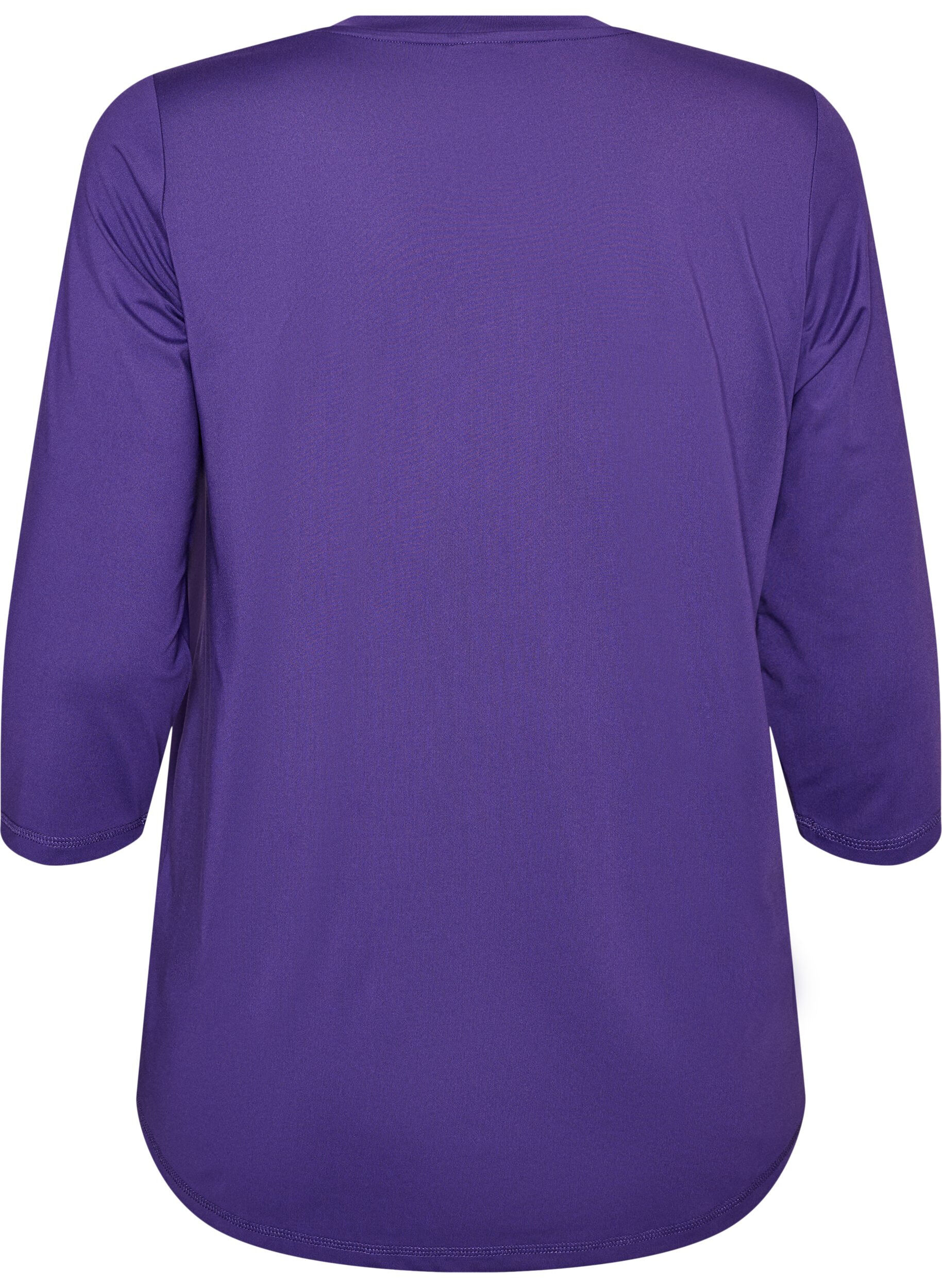 ZizziSports top with 3/4 sleeves, Violet, Packshot image number 1