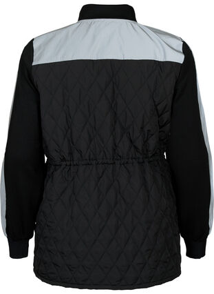 Veste de sport réfléchissante avec taille réglable, Black w. Reflex, Packshot image number 1