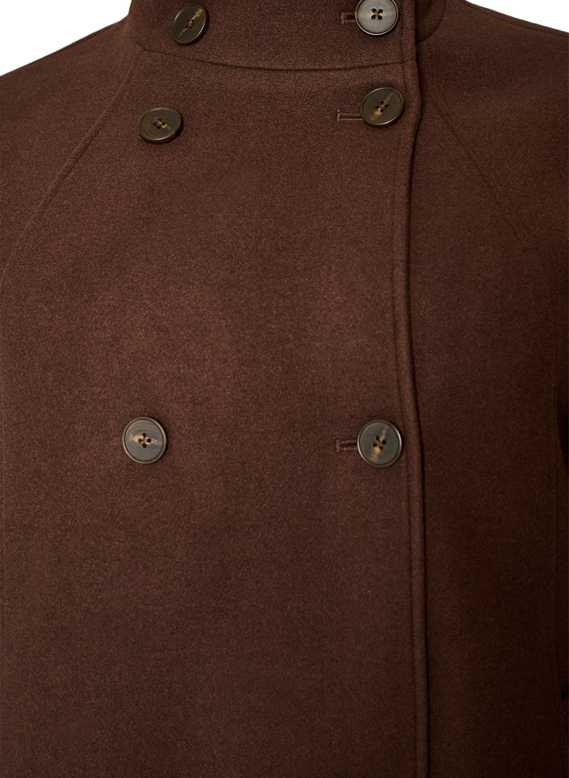 ZizziManteau court &agrave; la coupe &eacute;vas&eacute;e, Marron, Packshot image number 2