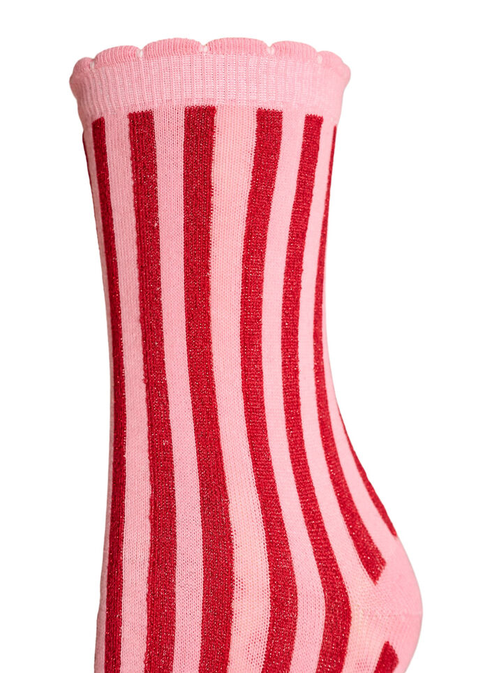 Lot de 2 paires de chaussettes de No&euml;l, Rose, Packshot image number 3