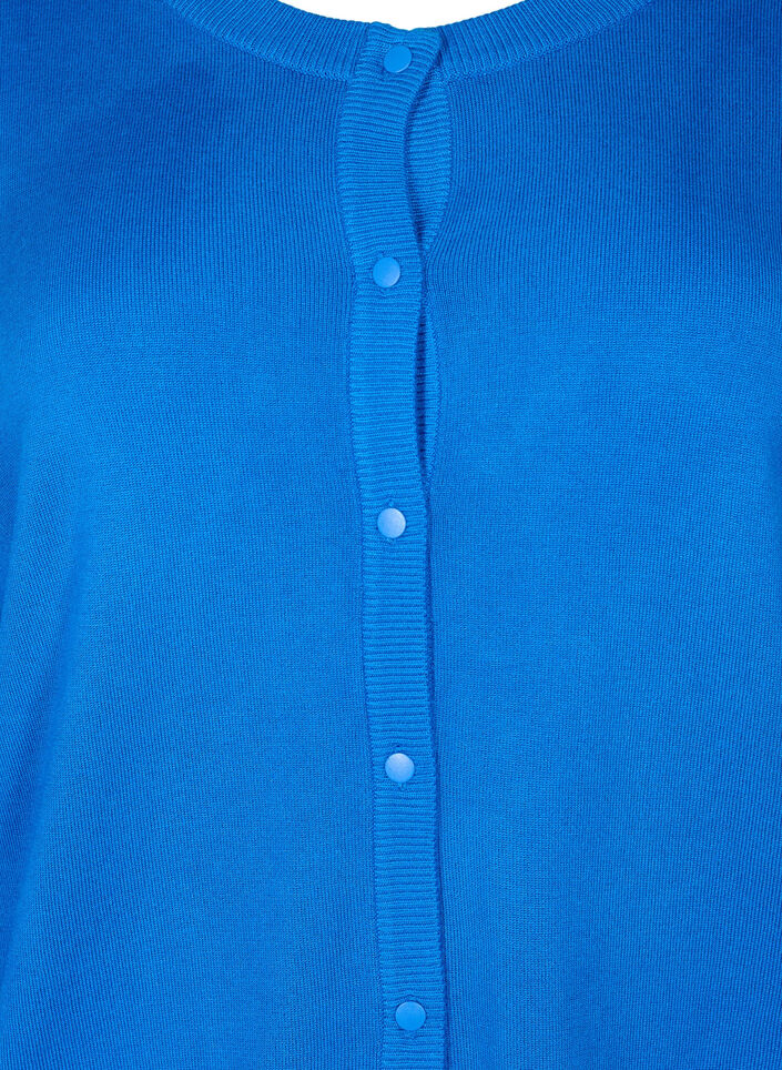 Cardigan en viscose avec fermeture boutonn&eacute;e, Princess Blue, Packshot image number 2
