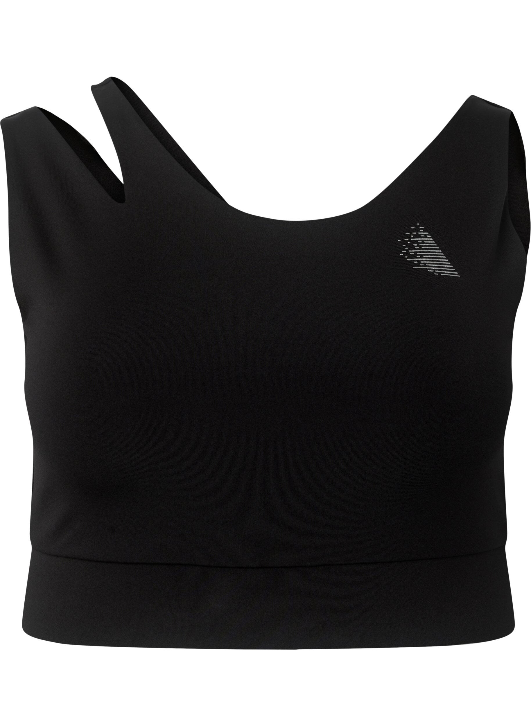Zizzi Soutien-gorge de sport avec d&eacute;coupe, Black, Packshot image number 0