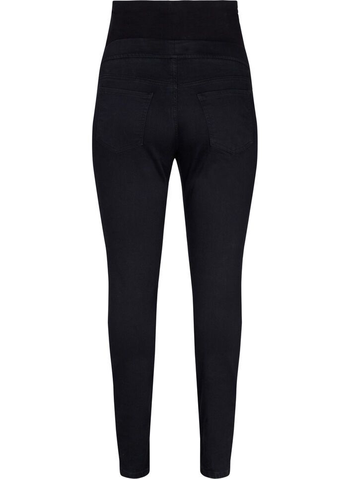 Pantalon de grossesse en coton mélangé, Noir, Packshot image number 1