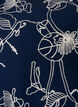 Robe trap&egrave;ze courte &agrave; motif brod&eacute;, Bleu, Packshot image number 2