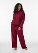 Sweat-shirt avec imprim&eacute; texte, Bordeaux, Model image number 1