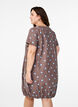 Robe en coton &agrave; manches courtes avec imprim&eacute;, Bleu, Model image number 2