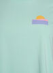 T-shirt en coton biologique avec impression au dos, Vert clair, Packshot image number 2