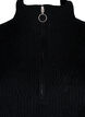 FLASH - Robe en tricot avec col montant, Black, Packshot image number 2