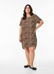 Robe &agrave; manches courtes avec imprim&eacute;, Marron, Model image number 1