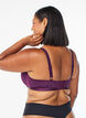 Soutien-gorge moul&eacute; avec maille, Violet, Model image number 2